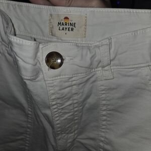 Marine Layer White Painters Cargo Pants